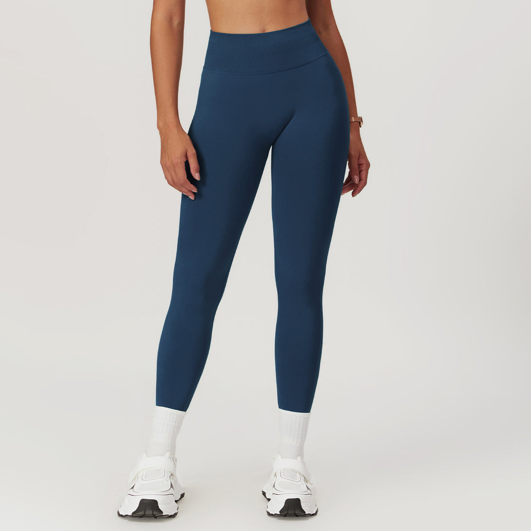 High Stretch Yoga Pants in Navy Blue - Women's Running & Yoga Leggings