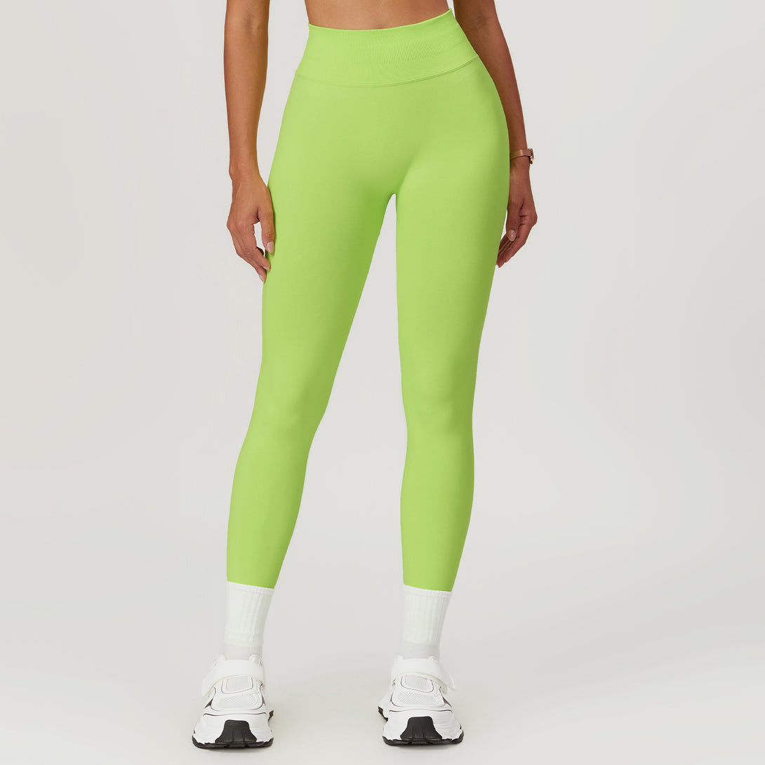 High Stretch Yoga Pants in Neon Green - Women's Running & Yoga Leggings