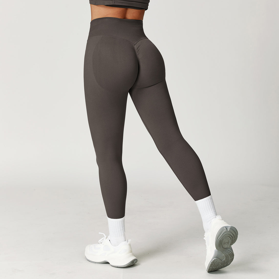 High Stretch Yoga Pants in Steel Grey - Women's Running & Yoga Leggings