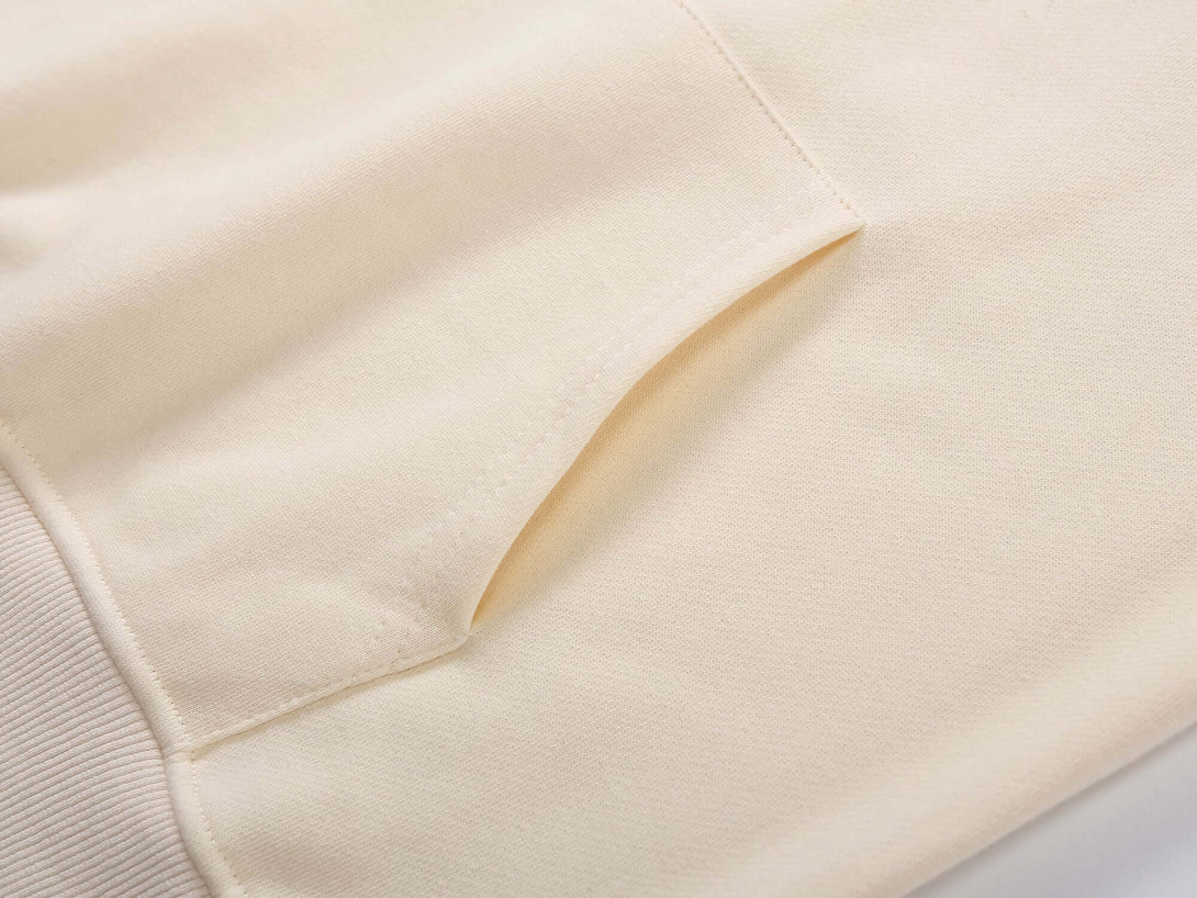 Kangaroo pocket stitching and quality