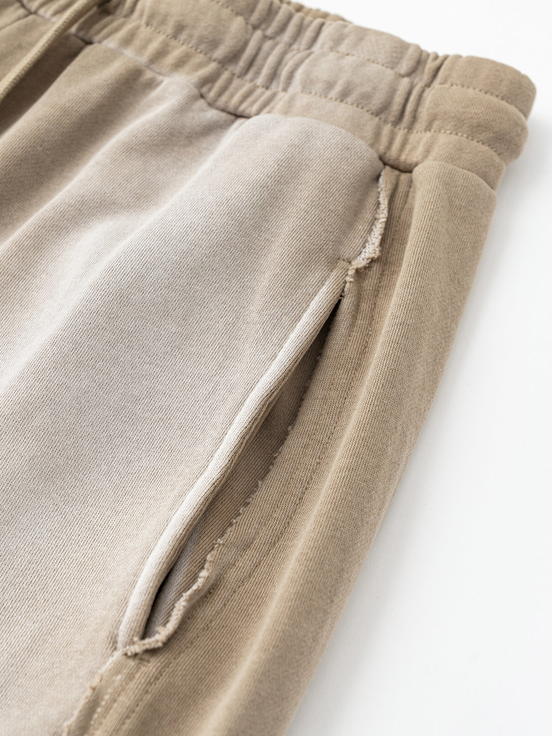Khaki Workout Pants Zippered Front Pocket | Secure Storage Design | Custom Activewear Manufacturing