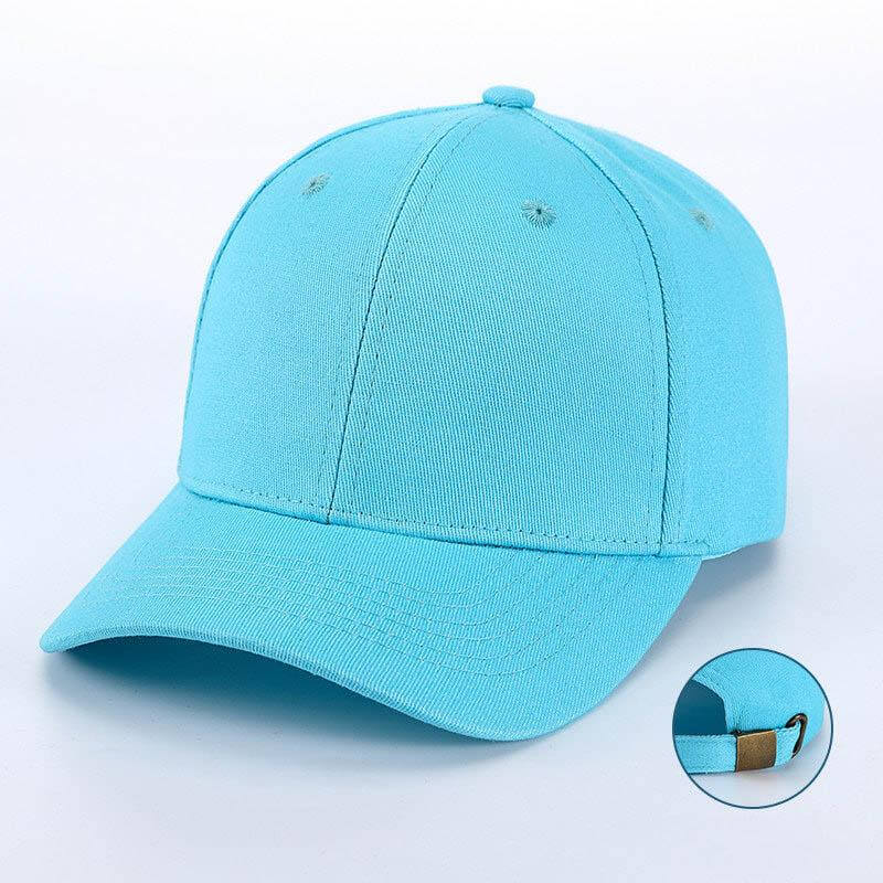 Lake blue baseball cap front - Kids adjustable sun hat ODM