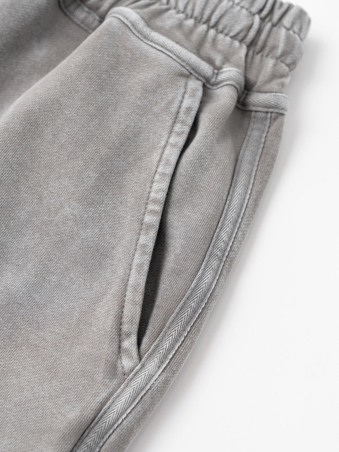 Light Gray Athletic Shorts Front Pocket | Reinforced Gusset Design | SS25 Performance Feature | Wholesale Textiles