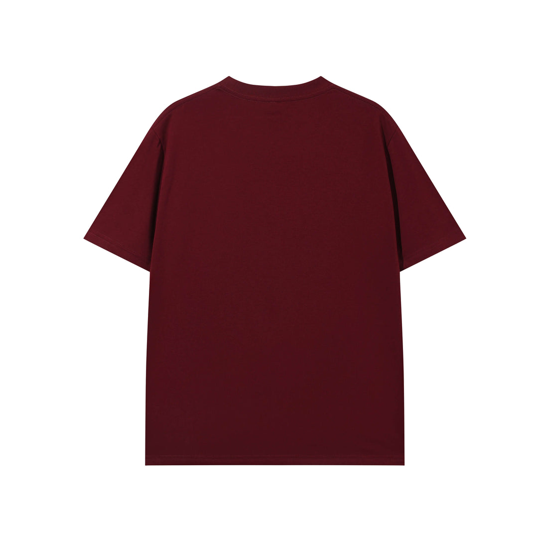 Maroon adult cotton-Sorona tee back