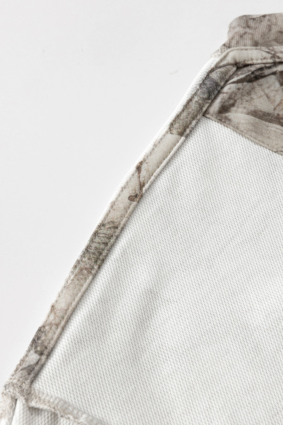 Men's 240g Camouflage All Over Print T-Shirt neckline detail showcasing quality fabric and stitching