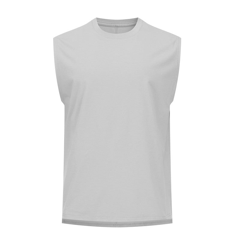 White men's sleeveless cooling vest front