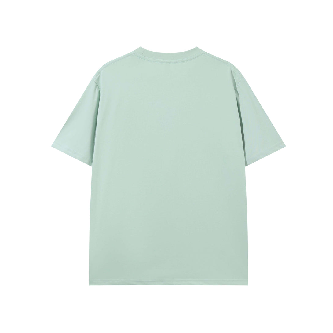 Mint green antibacterial tee back view