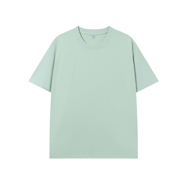 Mint green adult t-shirt front 230g