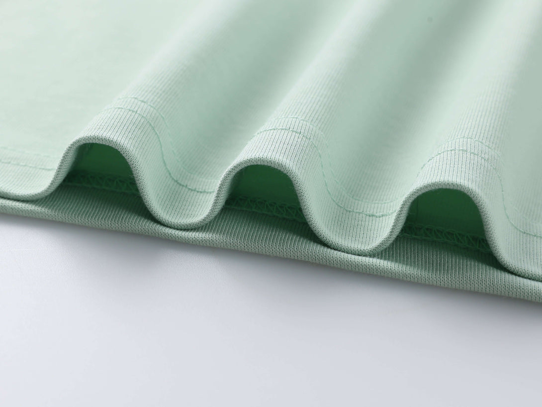 Hem stitching quality close-up Sorona tee