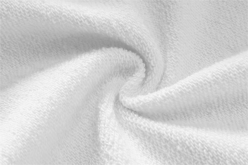 Texture of the soft loopback interior on the Organic Cotton Recycled Polyester Sweatshirt.