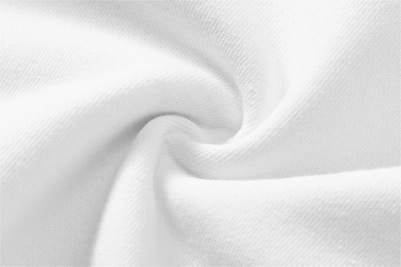 Texture and weave detail of the face fabric on the Organic Cotton Recycled Polyester Sweatshirt.