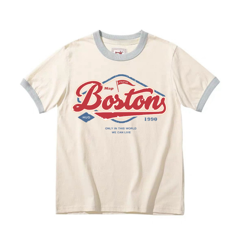 Printed design sample 1 on organic cotton T-shirt