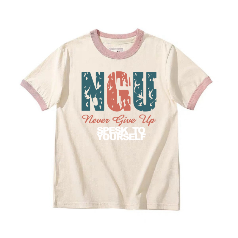 Printed design sample 2 on organic cotton T-shirt