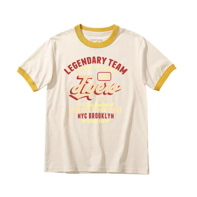 Printed design sample 4 on organic cotton T-shirt