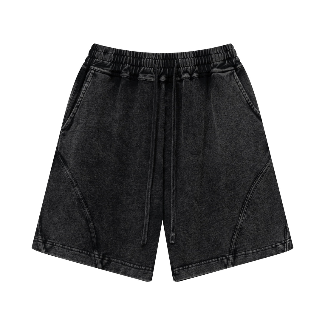 Black Heavy-Duty Sports Shorts Front | SS25 Performance Staple | Industrial Reinforced Seams | Bulk Order Supplier