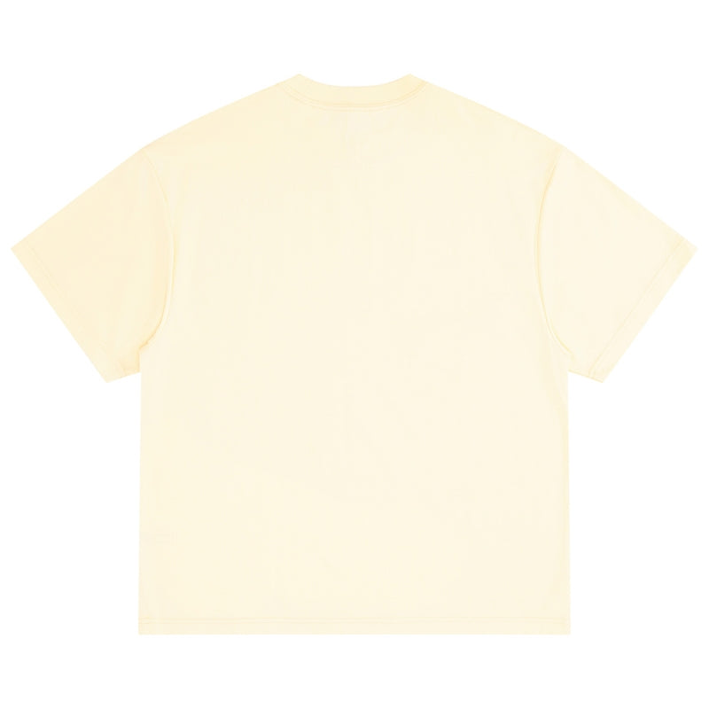 Sandy Apricot oversize tee rear - sustainable design