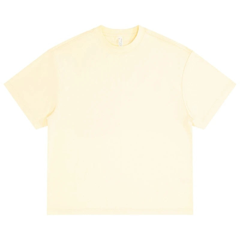 Sandy Apricot sustainable oversize tee front view
