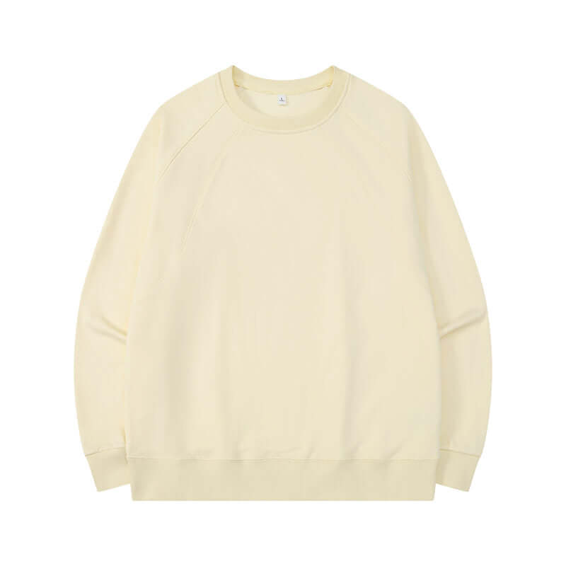 Apricot tone cotton-Sorona® blend sweatshirt front for conscious brands