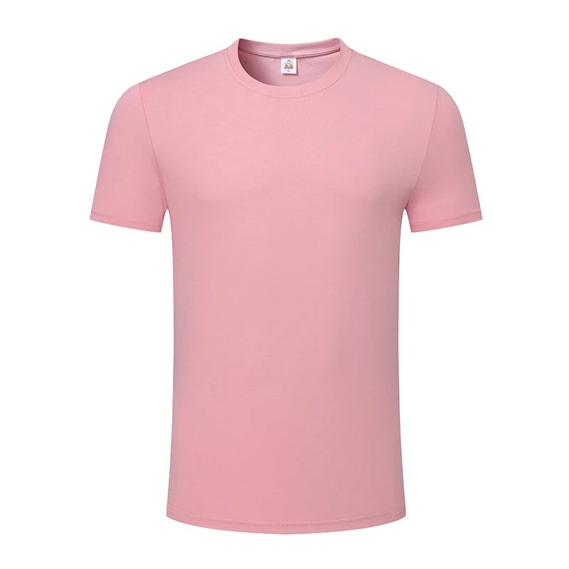 Light pink quick-dry tee - eco slim-fit with Sorona technology - bulk customizable