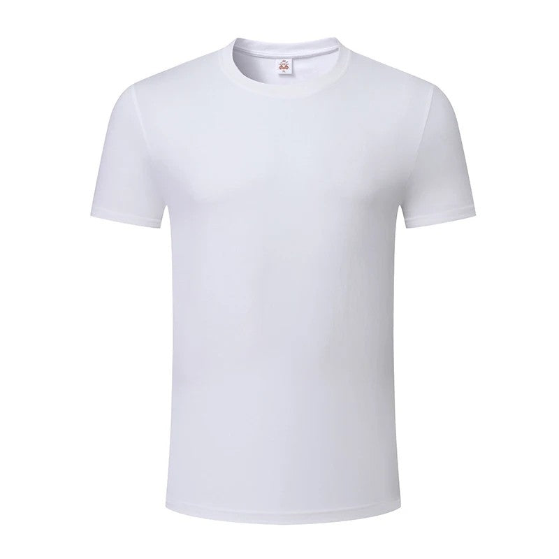 White slim-fit sustainable t-shirt front - Sorona cotton blend quick-dry - wholesale eco apparel