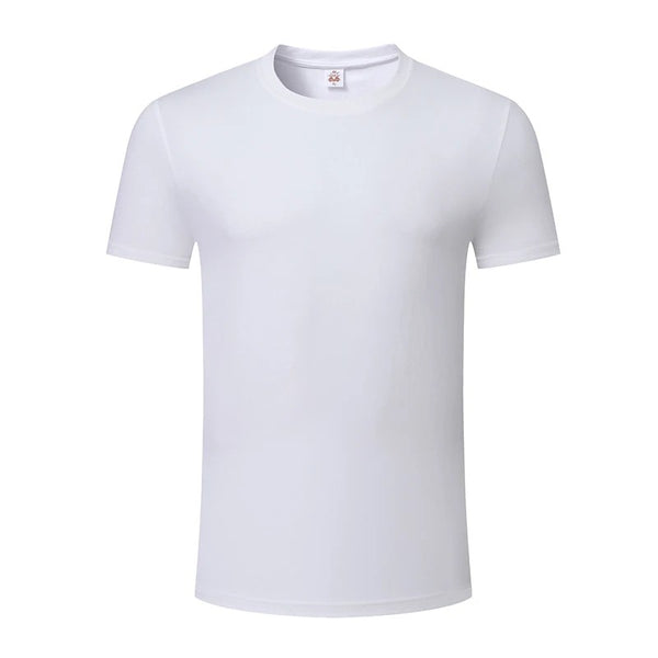 White slim-fit sustainable t-shirt front - Sorona cotton blend quick-dry - wholesale eco apparel