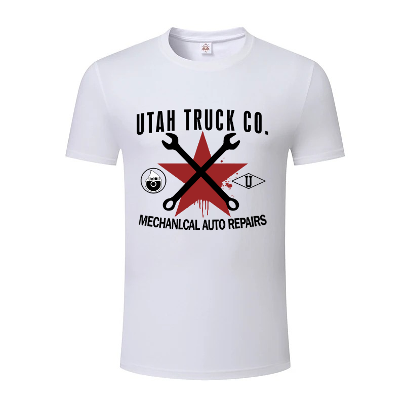 Printed white Sorona tee - custom logo on eco fabric - bulk promotional apparel