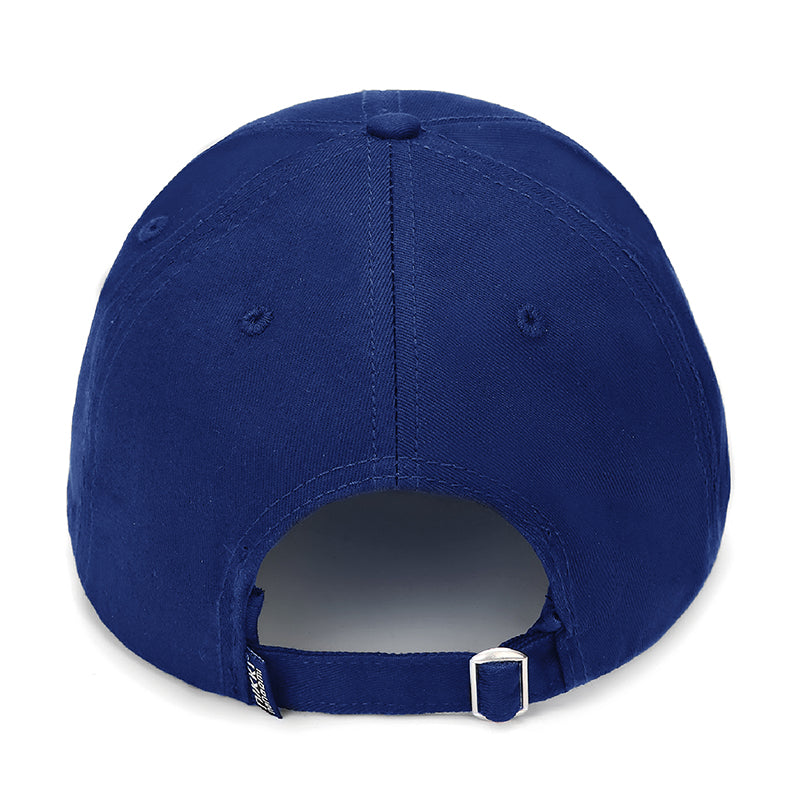 Dark blue baseball cap back - bulk corporate headwear with strap