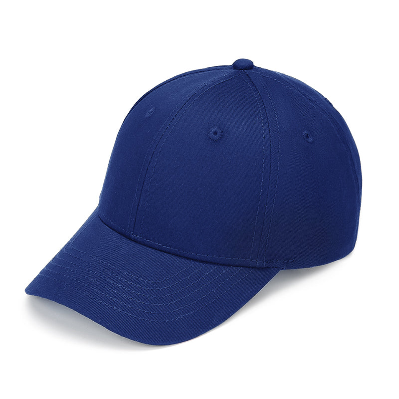 Dark blue sports cap front - unisex adjustable strap 270g cotton