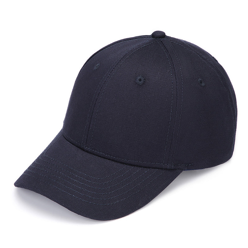 Navy blue unisex baseball cap front - adjustable strap corporate gifts