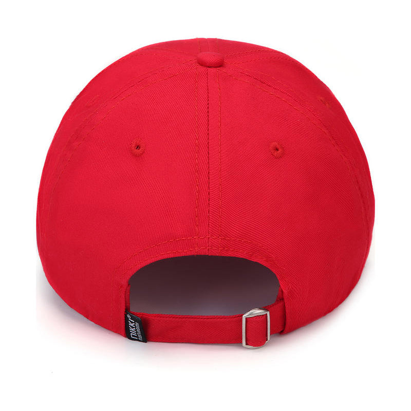 Rear adjustable strap mechanism - red promotional baseball cap wholesale