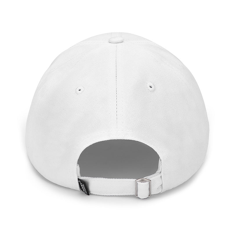 Adjustable back closure of white cotton baseball cap - wholesale team headwear
