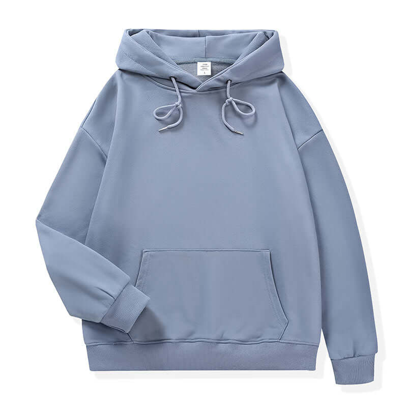 Blue Grey Unisex Hoodie front versatile color