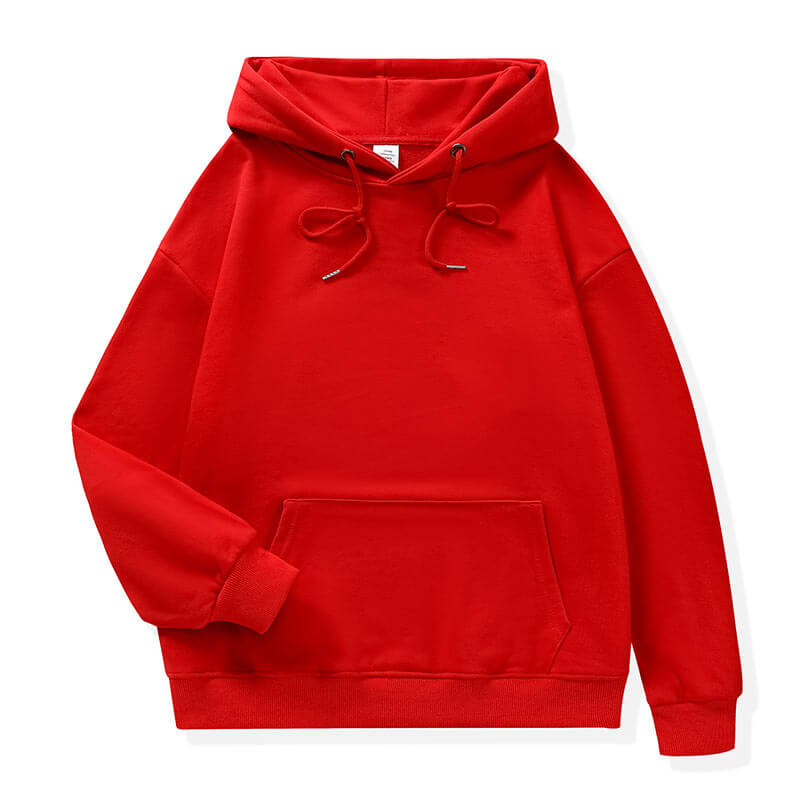 Bright Red Unisex Hoodie front for bulk orders