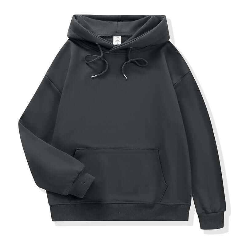 Grey Unisex Hoodie front minimalist style
