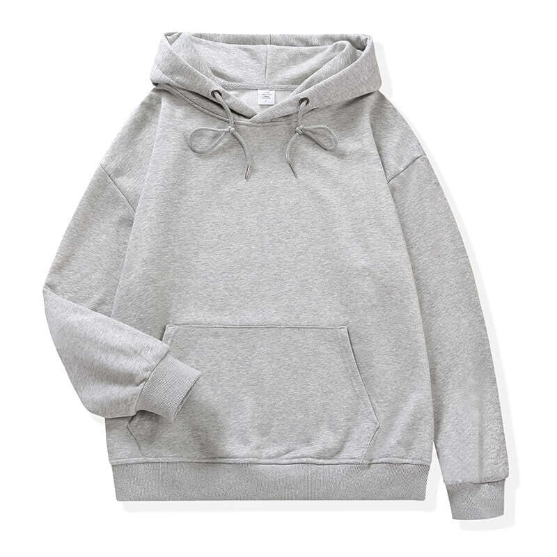 Heather Grey Unisex Hoodie front detail