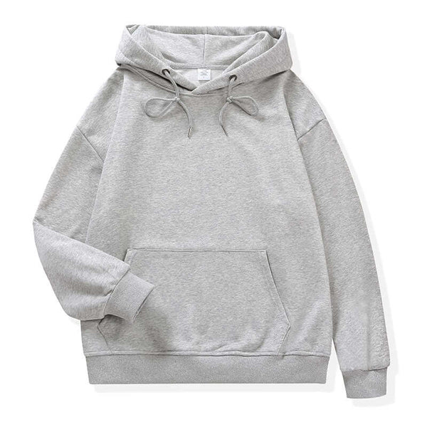 Heather Grey Unisex Hoodie front detail