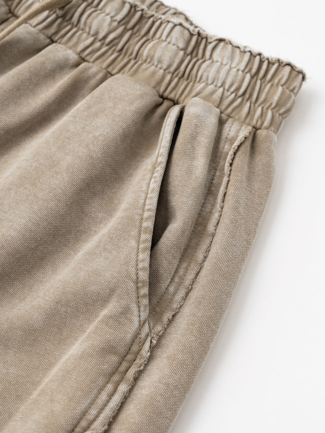Detail of utility front pocket with wax wash fading