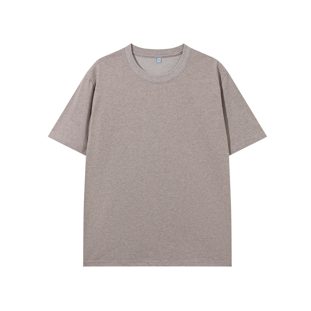 Wheat color cooling t-shirt front rib collar