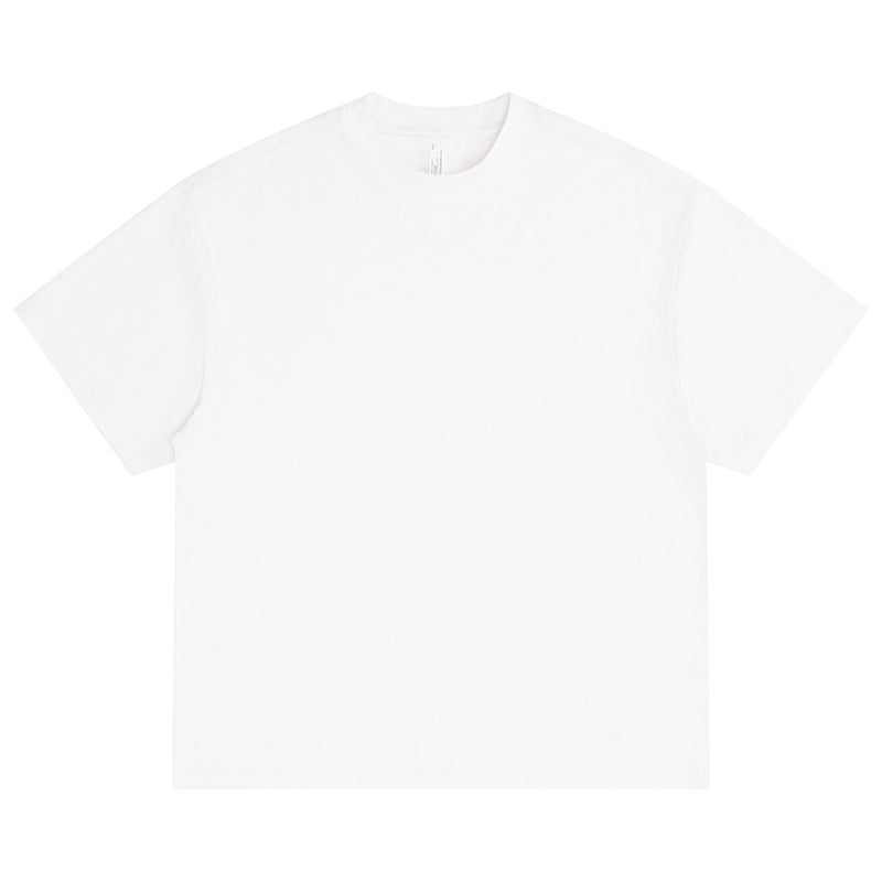 White sustainable oversize t-shirt front - 220GSM