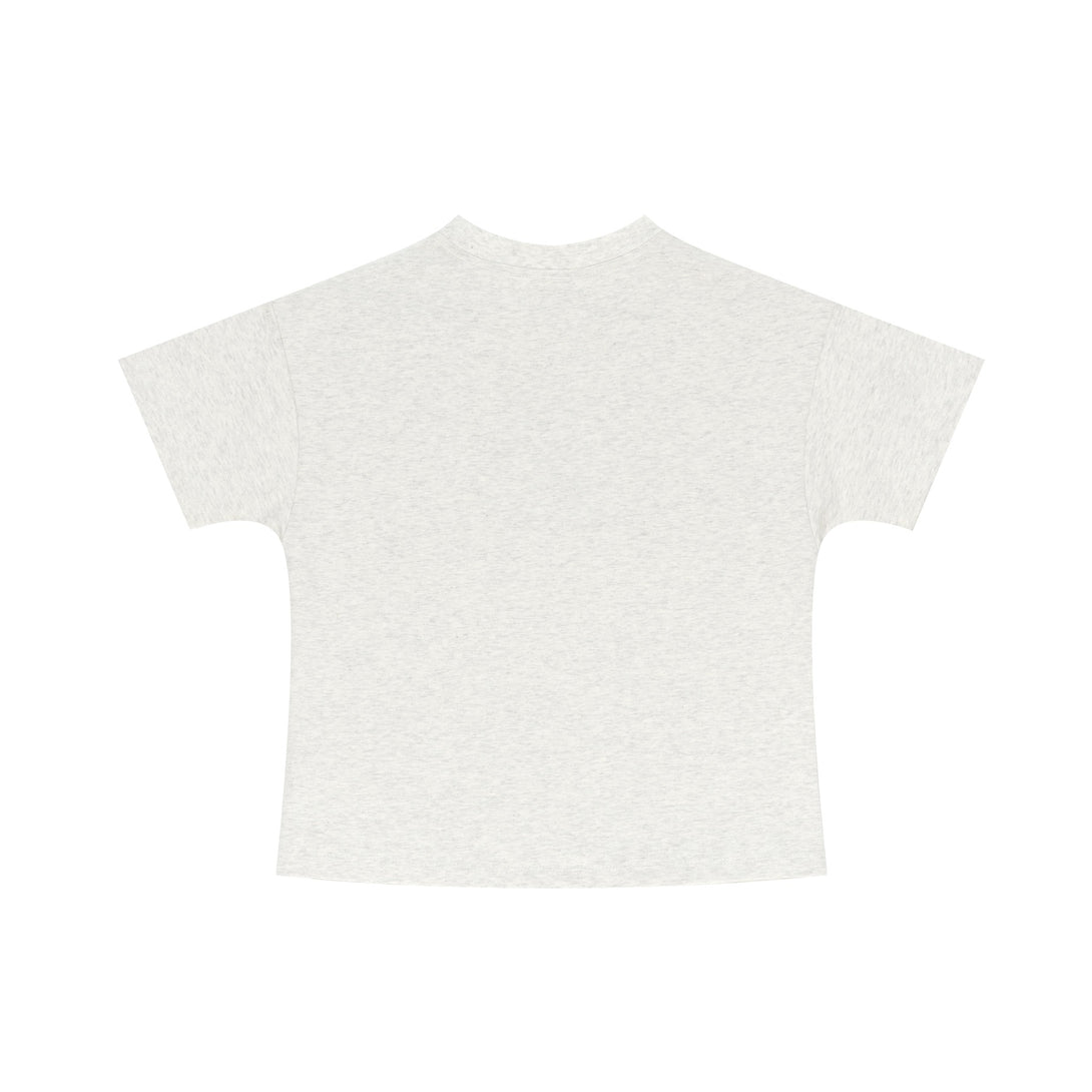 Back view of Off White women's tee - SS25 design for wholesale loungewear