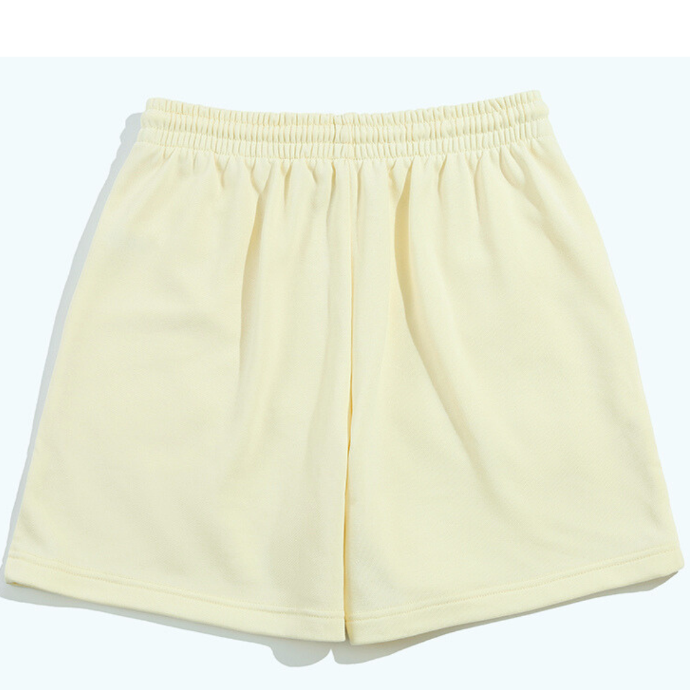 Back View: Sustainable Women's Hemp-Blend Shorts with Drawstring Waist - Organic Cotton Beachwear for Wholesale