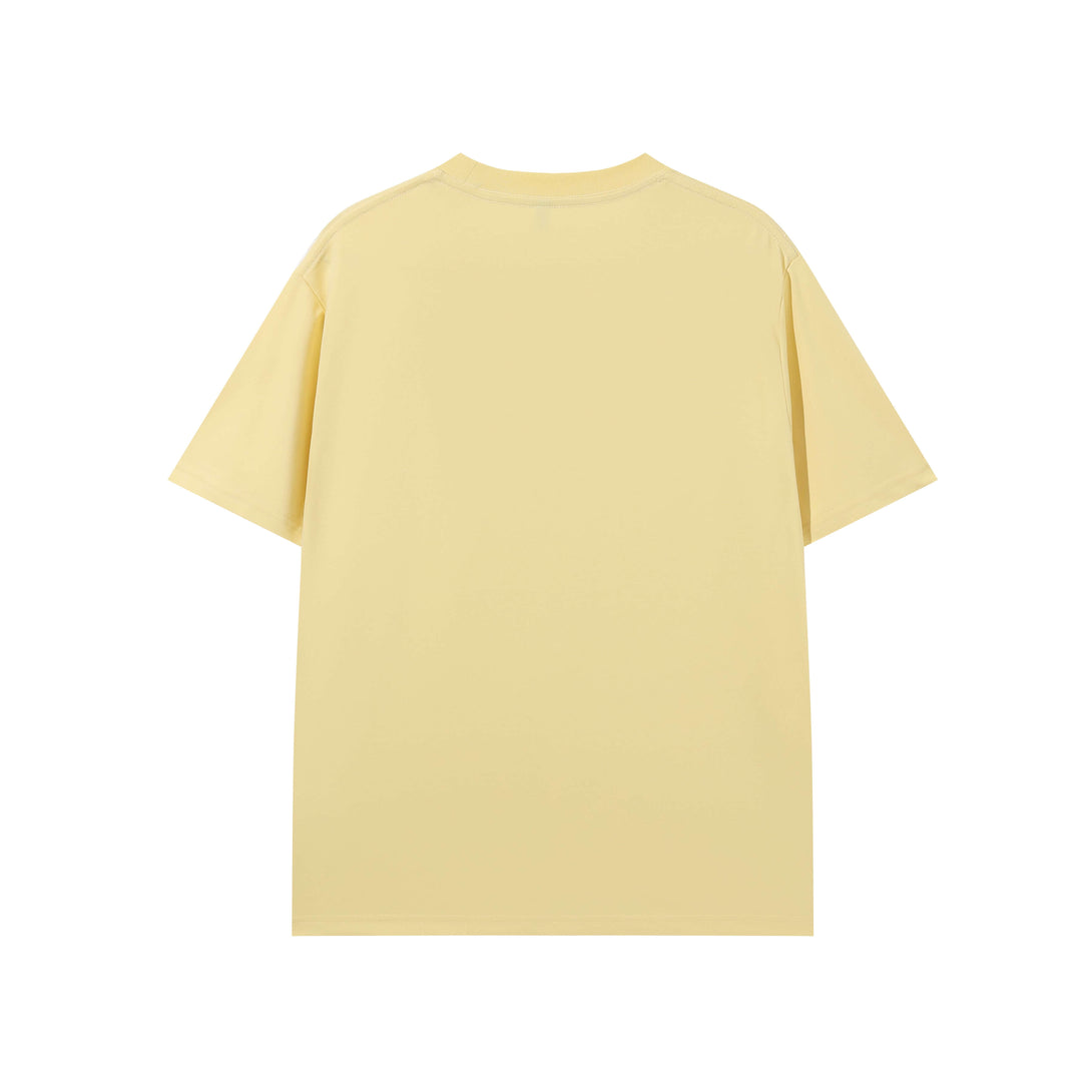 Yellow antibacterial tee back view