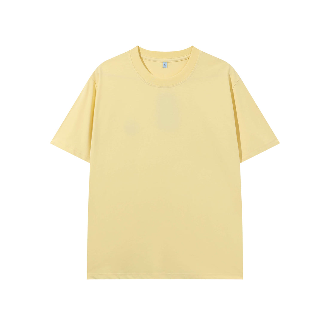 Yellow plain t-shirt front 230g weight